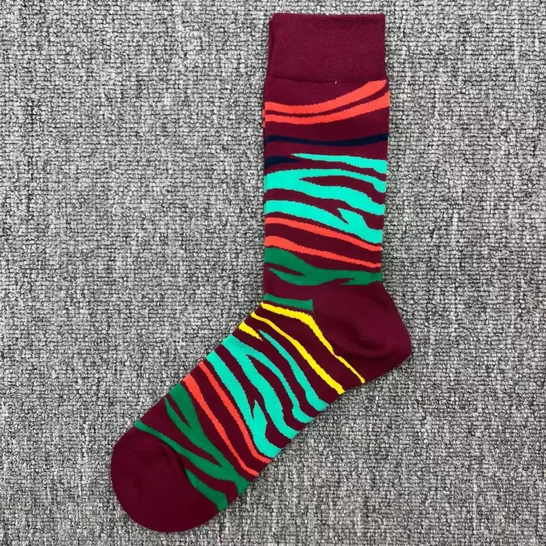 Happyscoks Socks Swedish Trendy Brand Men's Fashionable Versatile Ins Trendy Street Style Colorful Mid-Length Socks