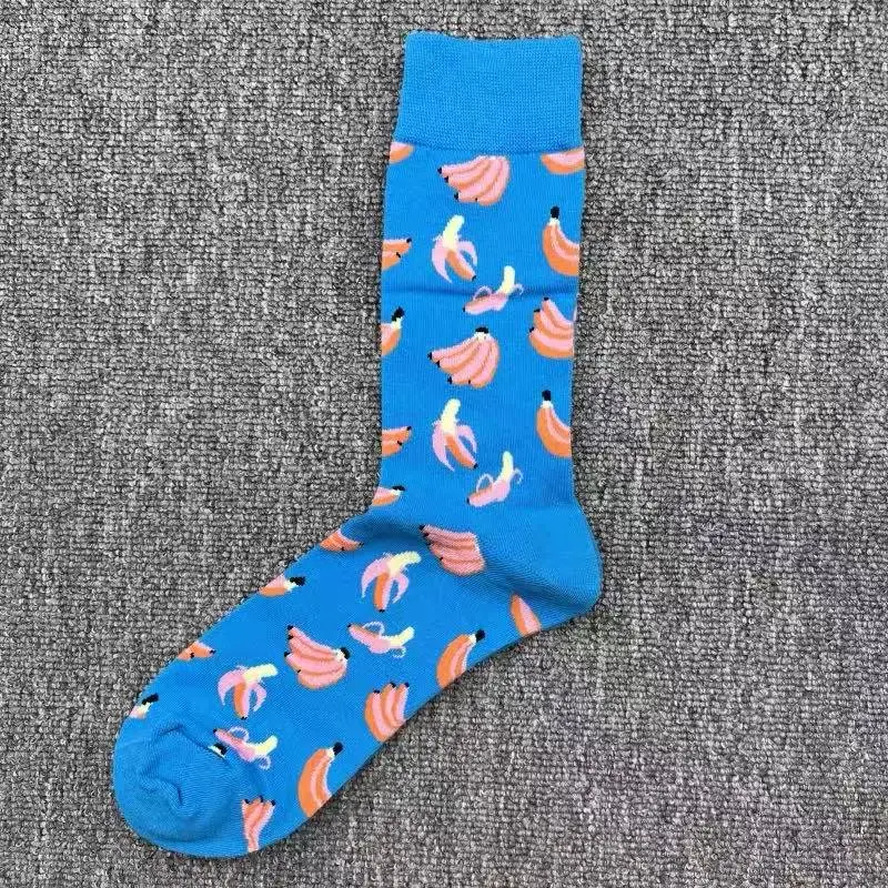 Happyscoks Socks Swedish Trendy Brand Men's Fashionable Versatile Ins Trendy Street Style Colorful Mid-Length Socks