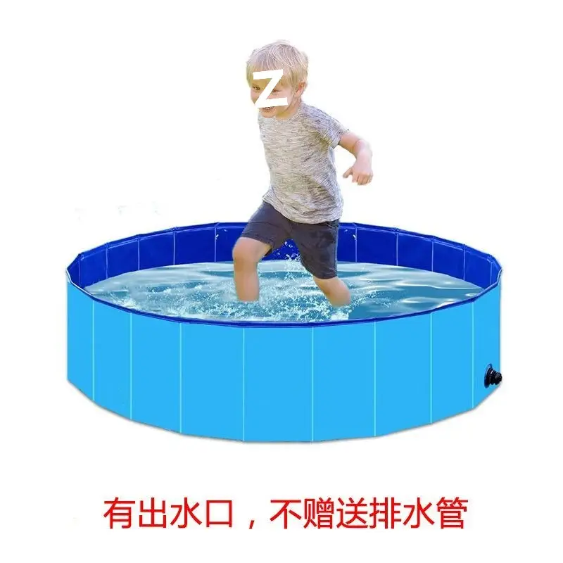 Swimming Pool Dormitory Small Ground Bathroom Shower Water Tray Foldable Pool Rectangular Inflatable Pool for Children — feature 1
