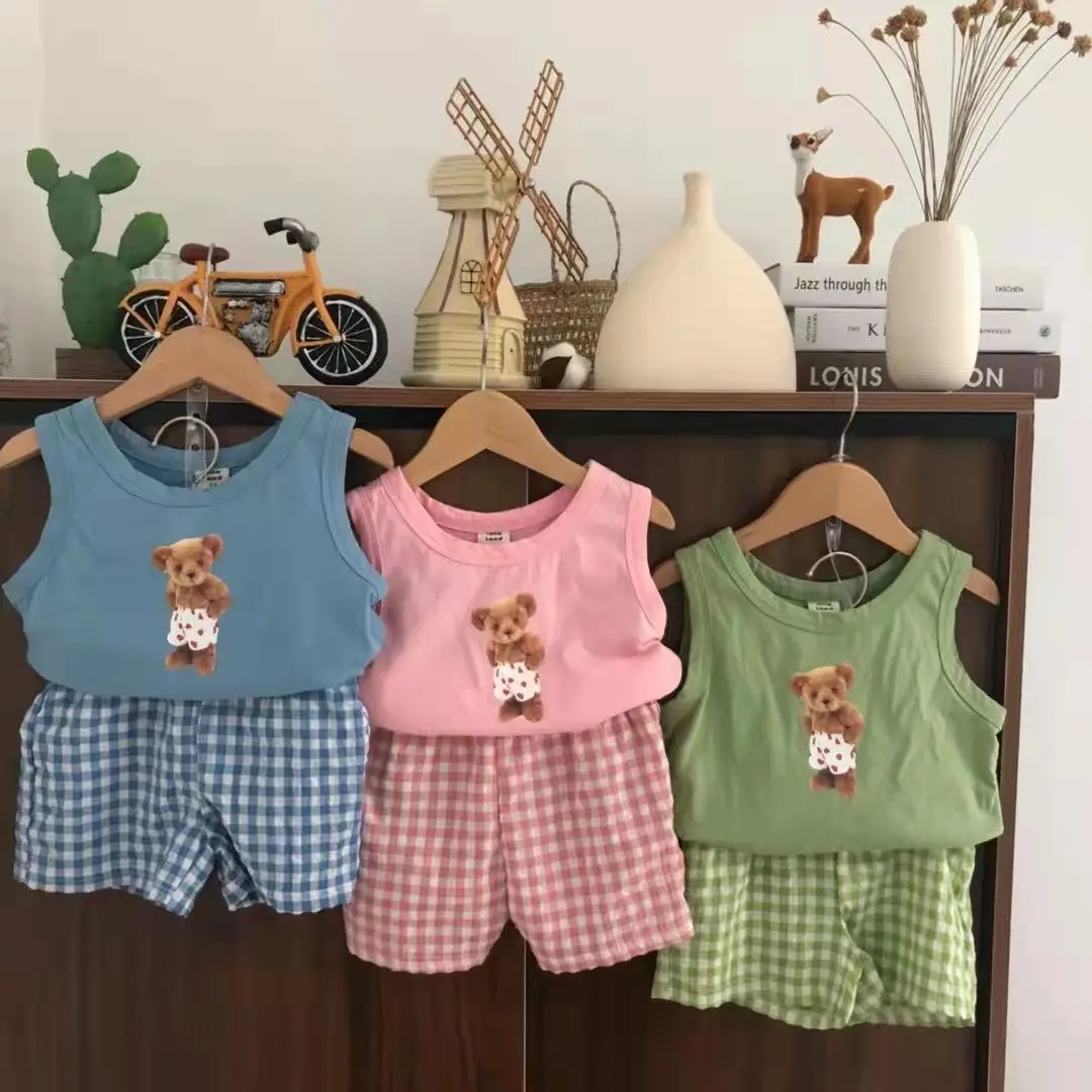 Loi Bear Comfortable Fabric Summer Two-Piece Set Special Offer Collection [No Returns or Exchanges]