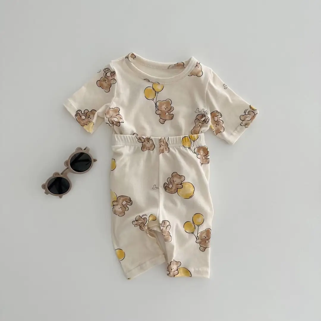 Loi Bear Comfortable Fabric Summer Two-Piece Set Special Offer Collection [No Returns or Exchanges]