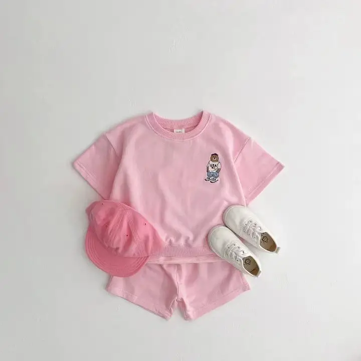 Loi Bear Comfortable Fabric Summer Two-Piece Set Special Offer Collection [No Returns or Exchanges]