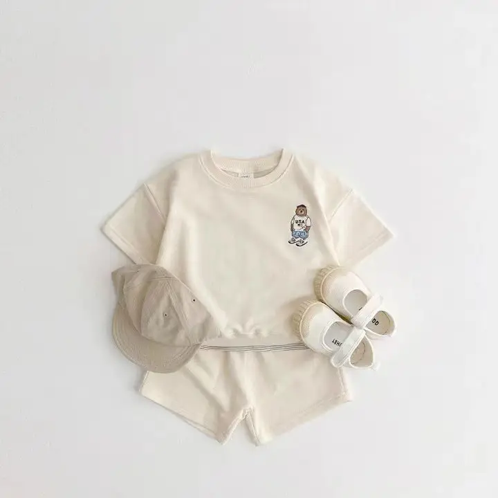 Loi Bear Comfortable Fabric Summer Two-Piece Set Special Offer Collection [No Returns or Exchanges]