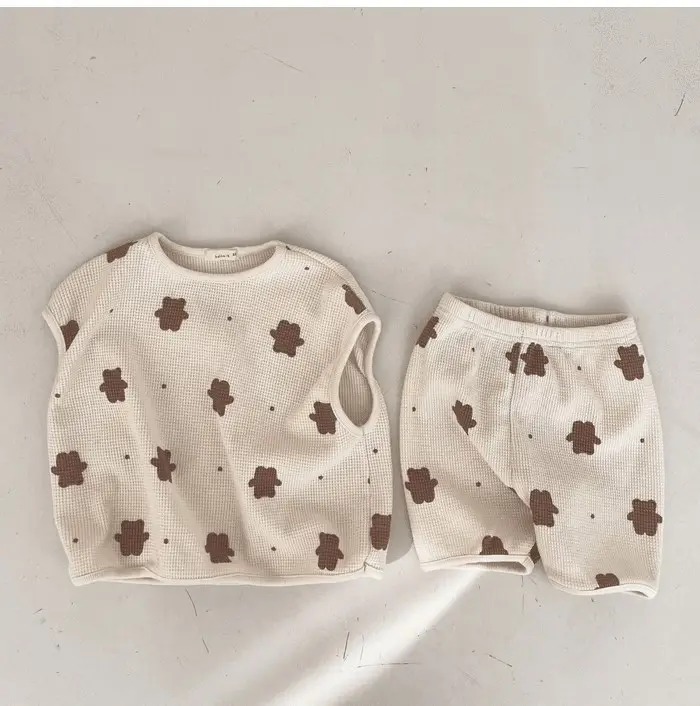 Loi Bear Comfortable Fabric Summer Two-Piece Set Special Offer Collection [No Returns or Exchanges]