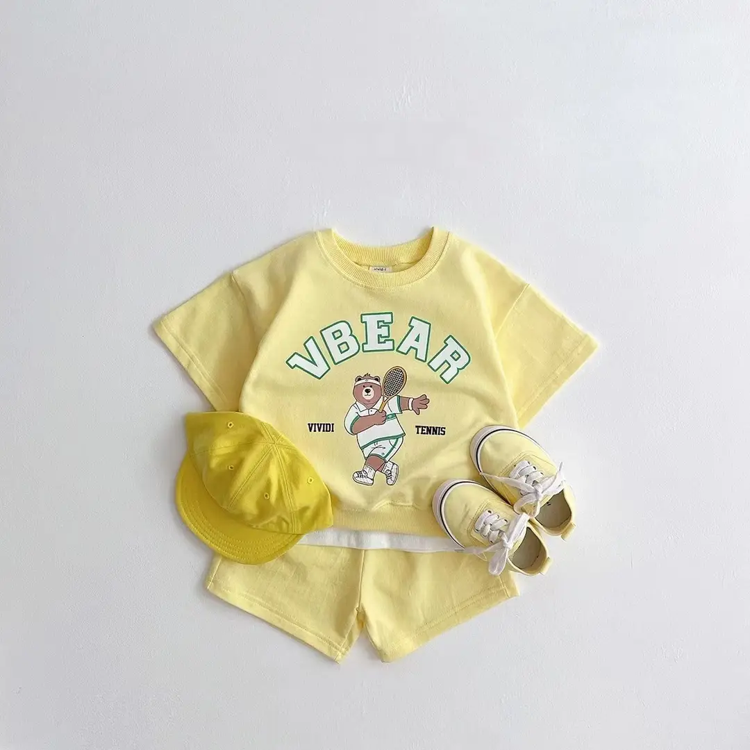 Loi Bear Comfortable Fabric Summer Two-Piece Set Special Offer Collection [No Returns or Exchanges]