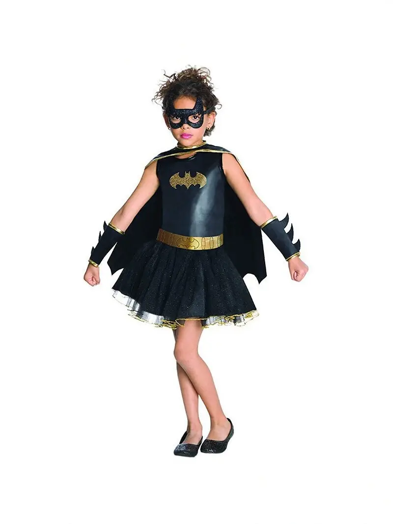Cross-Border Girls' Halloween Hero Cosplay Costumes Batman Wonder Woman Spider-Man Costumes Spider-Man Clothes