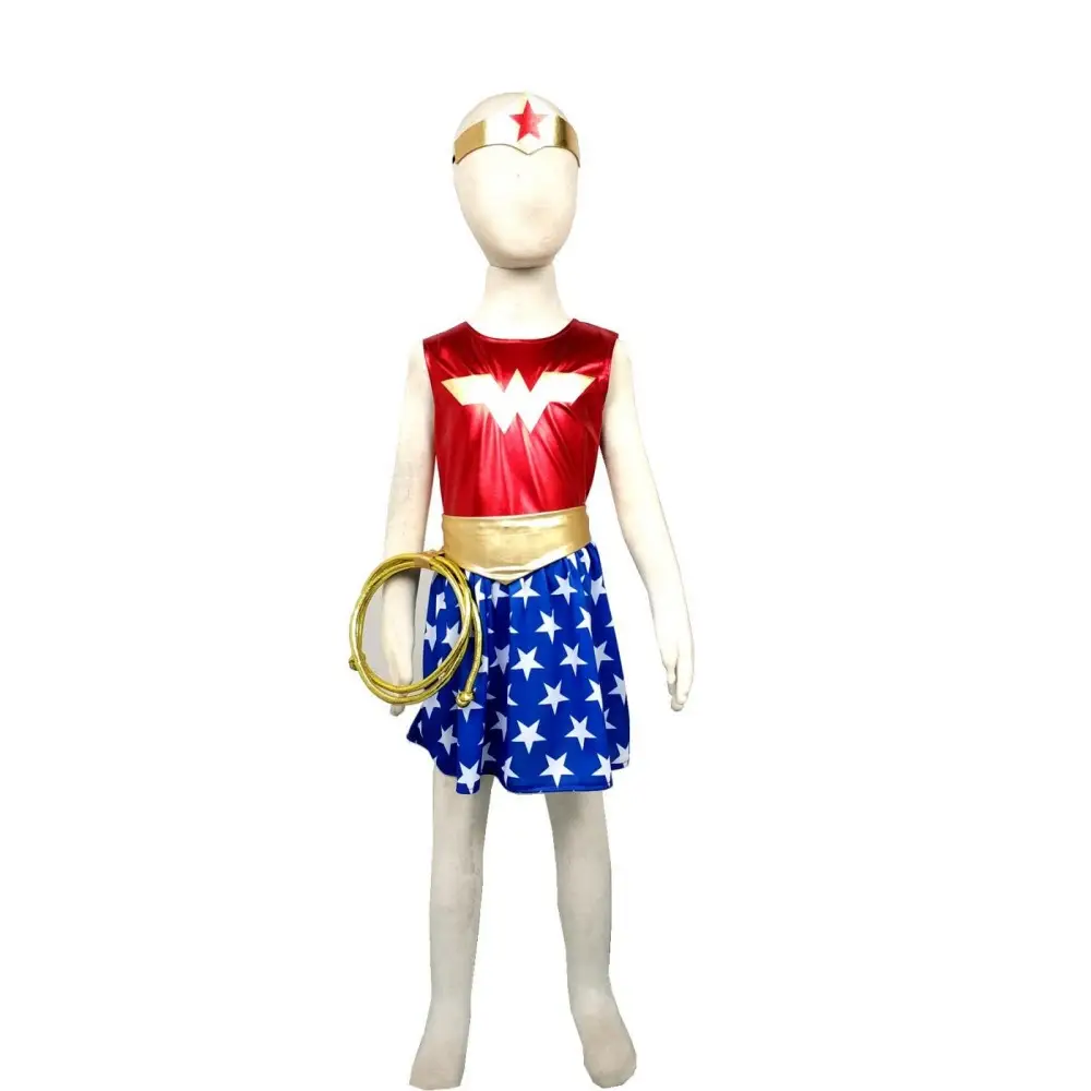 Cross-Border Girls' Halloween Hero Cosplay Costumes Batman Wonder Woman Spider-Man Costumes Spider-Man Clothes — feature 1