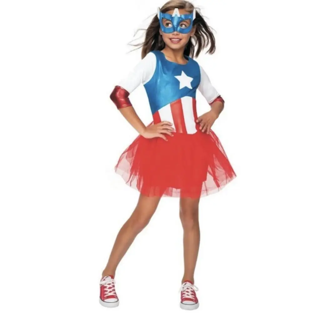 Cross-Border Girls' Halloween Hero Cosplay Costumes Batman Wonder Woman Spider-Man Costumes Spider-Man Clothes — feature 2
