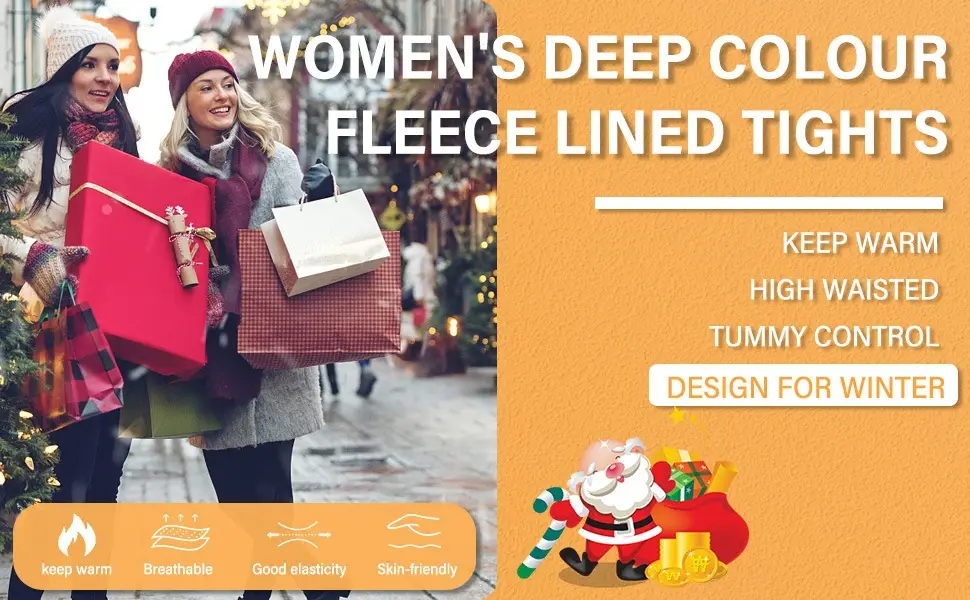Fleece lined tights