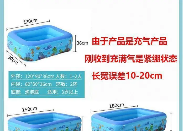 Children's Swimming Pool, Home Inflatable Thickened Children's Indoor Family Baby Outdoor Pool, Baby Swimming Bucket — feature 7