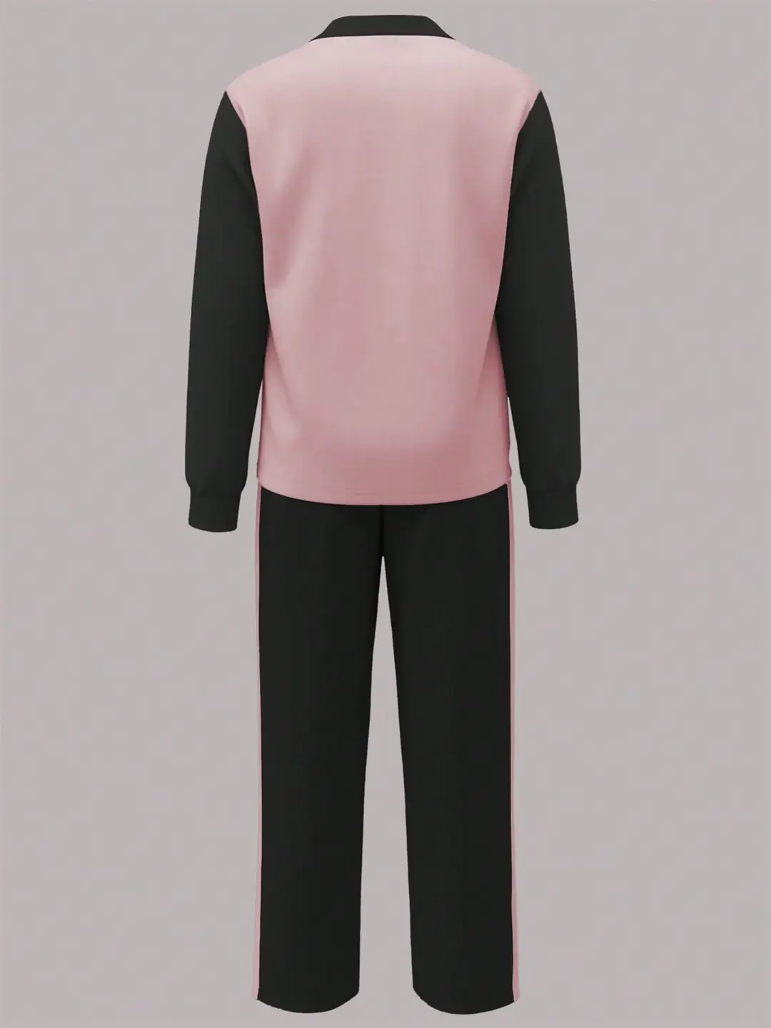 Amazon's best-selling spring and autumn item: simple collared loose top paired with wide-leg pants, women's fashion set — feature 23