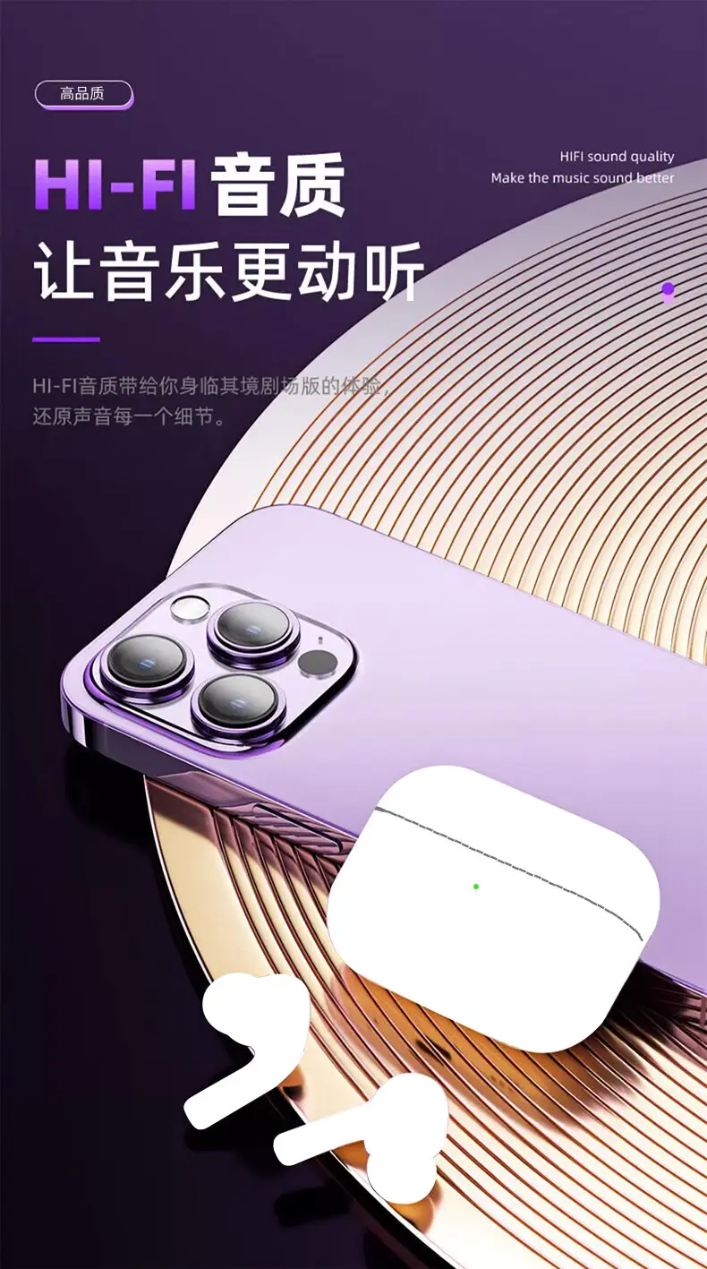 Huaqiangbei Is Suitable for Apple AirPods Pro2 Wireless Bluetooth Earphones 2Nd Generation iPhone Mobile Phone Translation Earphones — feature 2
