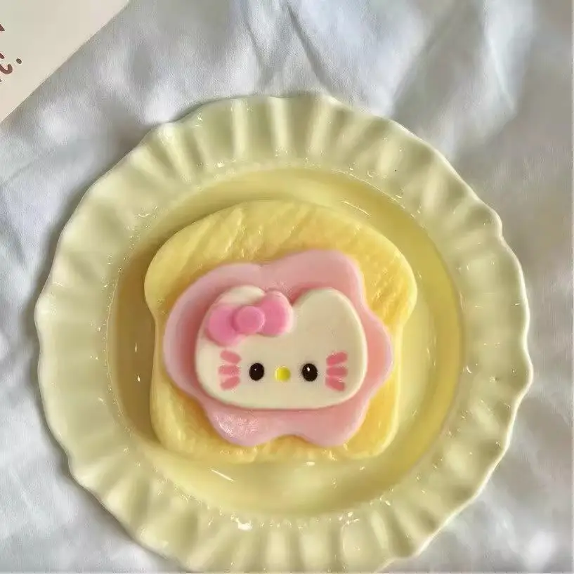 Crystal Bun Popular Cartoon Smiley Face Stress-Relief Fruit Pulp Glitter Ball Steamer Color Box Realistic Bun Squishy Toy