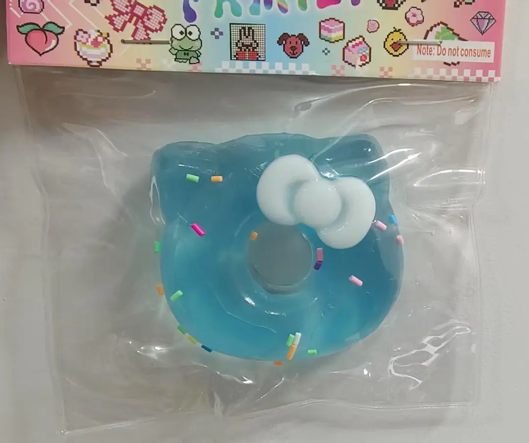 Crystal Bun Popular Cartoon Smiley Face Stress-Relief Fruit Pulp Glitter Ball Steamer Color Box Realistic Bun Squishy Toy
