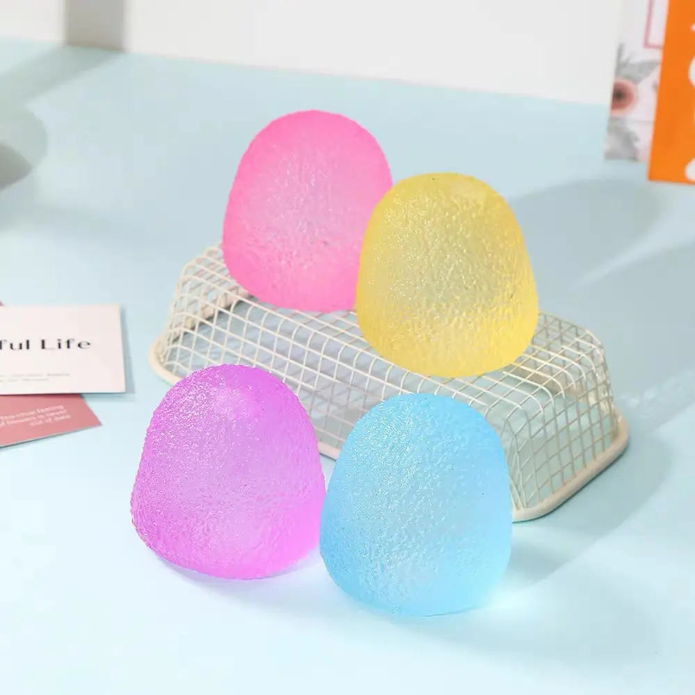 Crystal Bun Popular Cartoon Smiley Face Stress-Relief Fruit Pulp Glitter Ball Steamer Color Box Realistic Bun Squishy Toy
