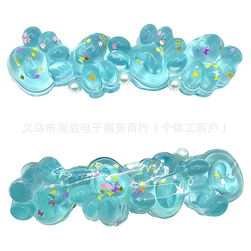 Crystal Bun Popular Cartoon Smiley Face Stress-Relief Fruit Pulp Glitter Ball Steamer Color Box Realistic Bun Squishy Toy