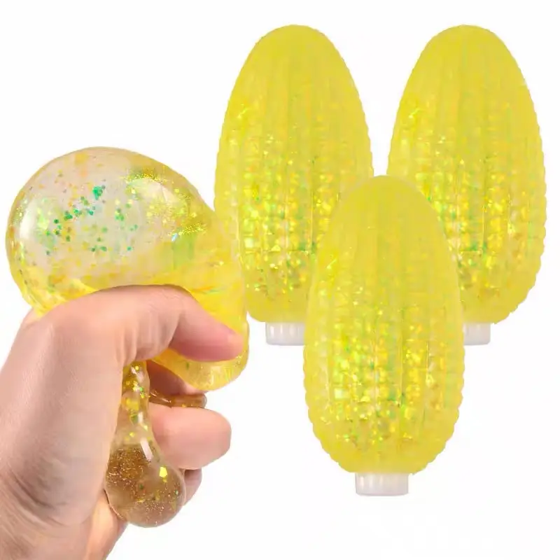 Crystal Bun Popular Cartoon Smiley Face Stress-Relief Fruit Pulp Glitter Ball Steamer Color Box Realistic Bun Squishy Toy