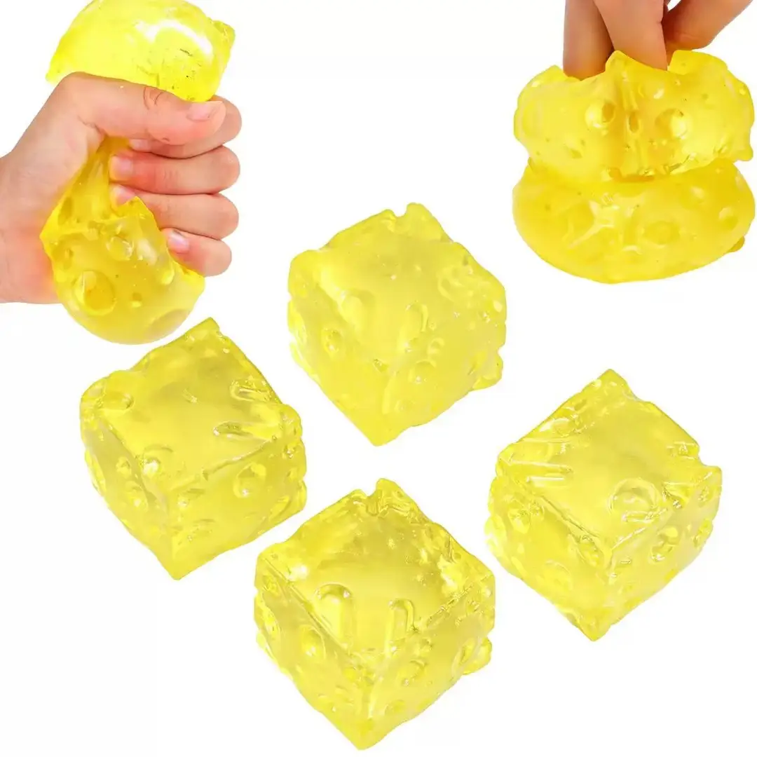Crystal Bun Popular Cartoon Smiley Face Stress-Relief Fruit Pulp Glitter Ball Steamer Color Box Realistic Bun Squishy Toy