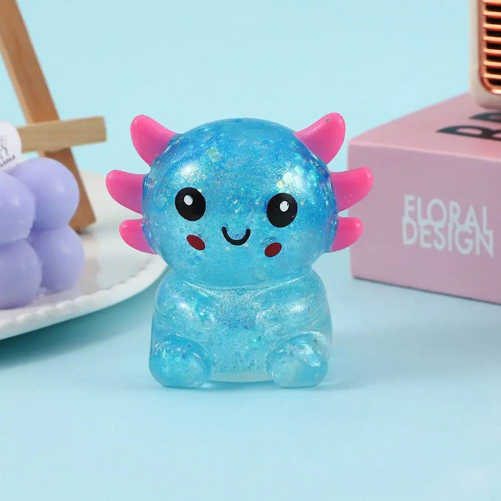 Crystal Bun Popular Cartoon Smiley Face Stress-Relief Fruit Pulp Glitter Ball Steamer Color Box Realistic Bun Squishy Toy