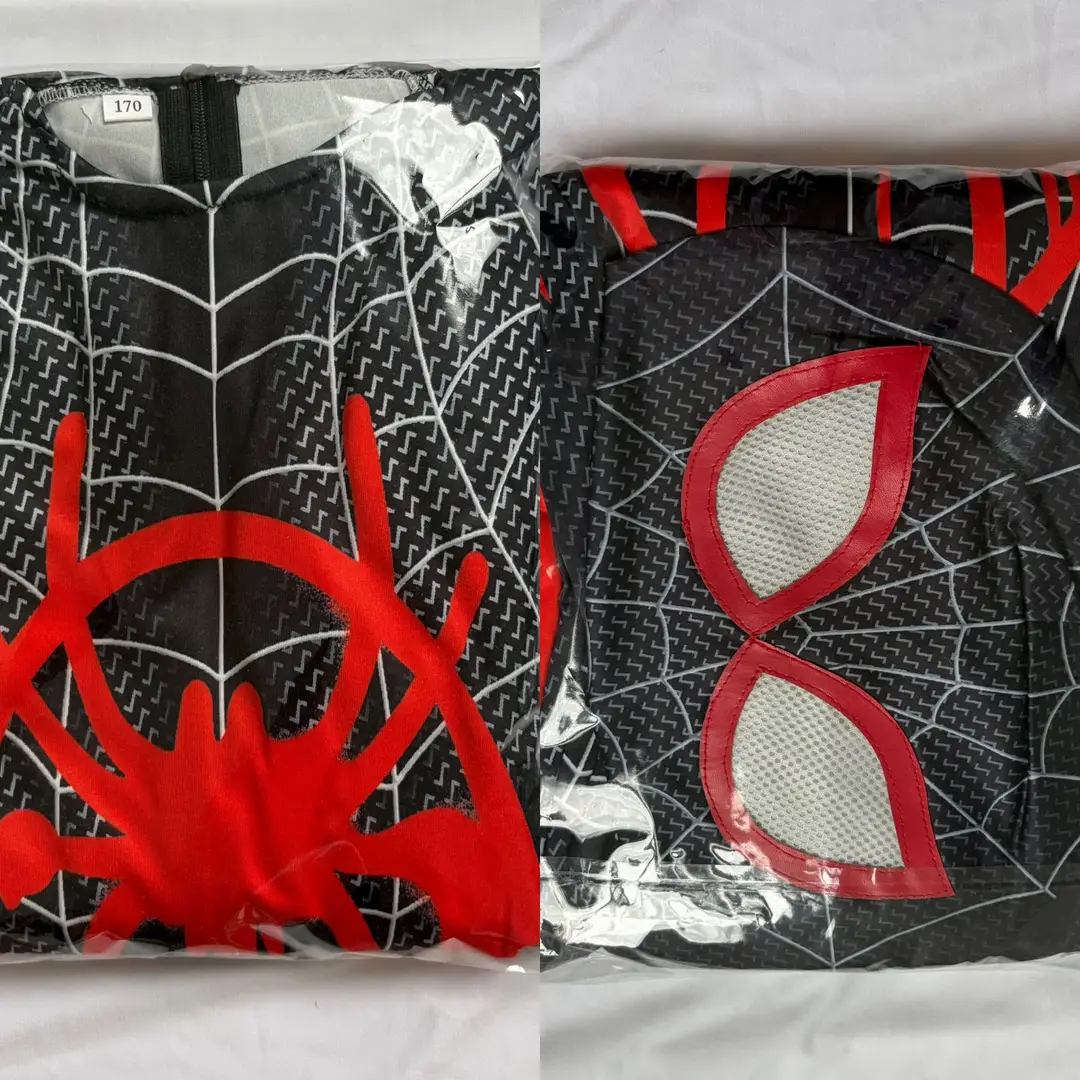 Spider-Man One-Piece Bodysuit Raimi: Into the Spider-Verse Adult Cosplay Costume Cross-Border Halloween Children's Miles — feature 24