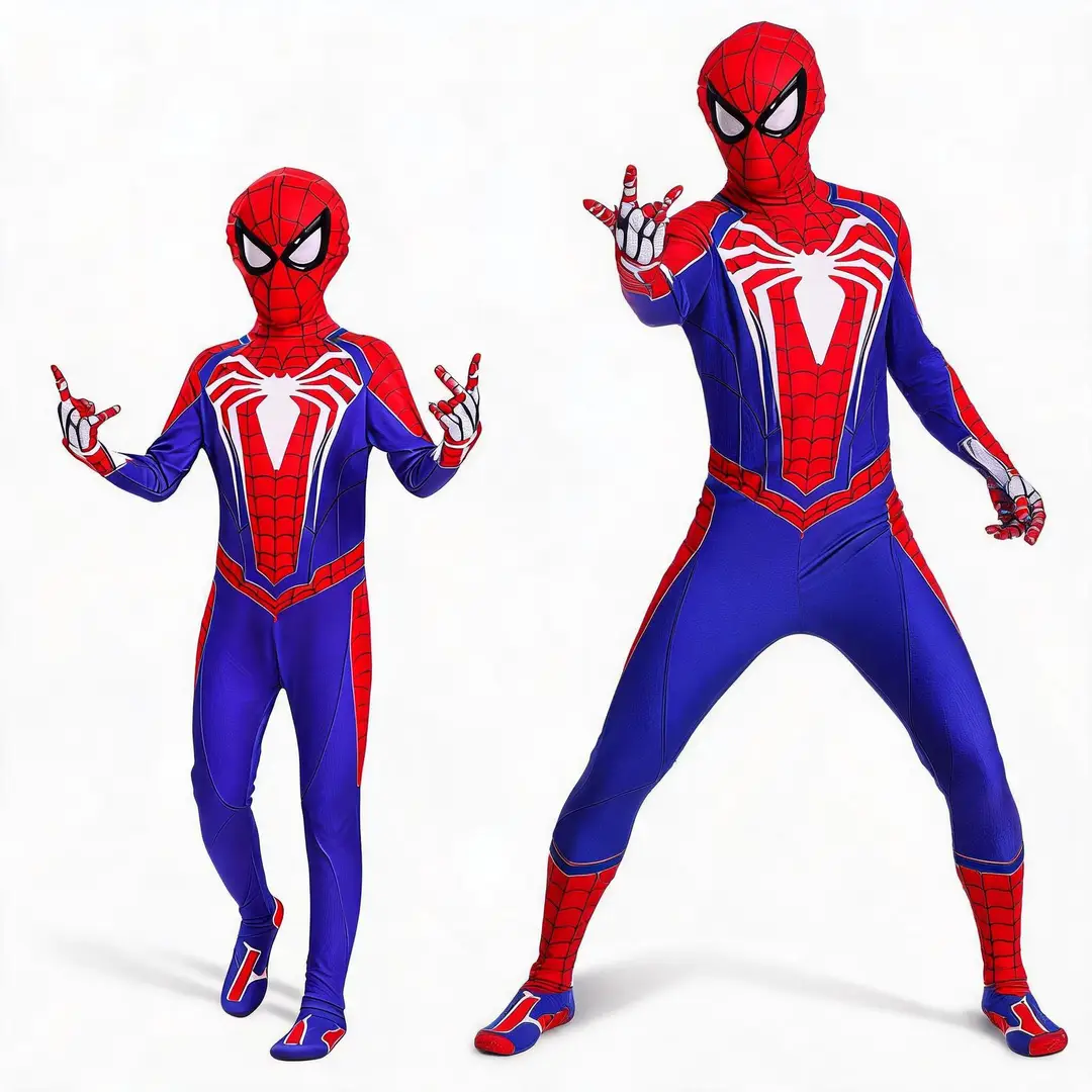 Spider-Man One-Piece Bodysuit Raimi: Into the Spider-Verse Adult Cosplay Costume Cross-Border Halloween Children's Miles — feature 34