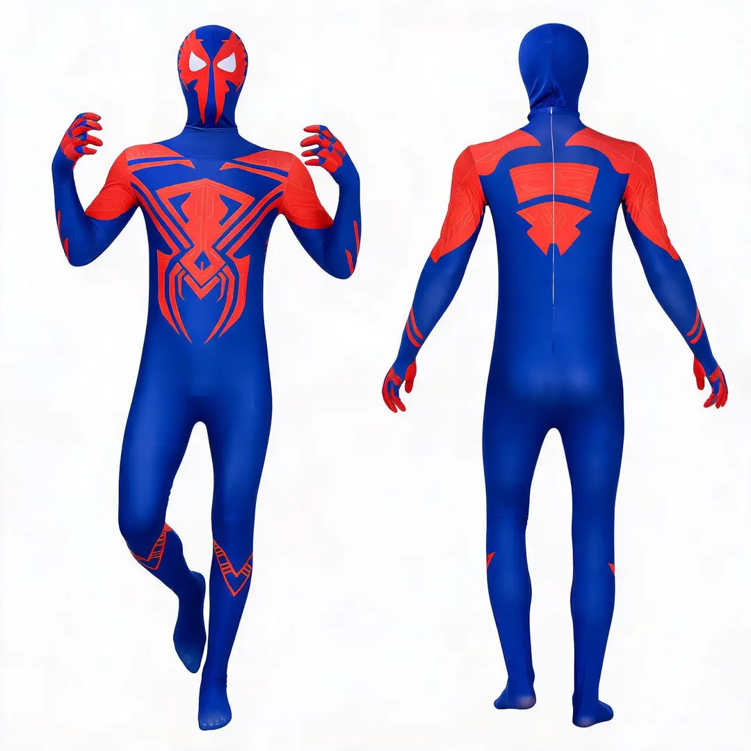 Spider-Man One-Piece Bodysuit Raimi: Into the Spider-Verse Adult Cosplay Costume Cross-Border Halloween Children's Miles — feature 48