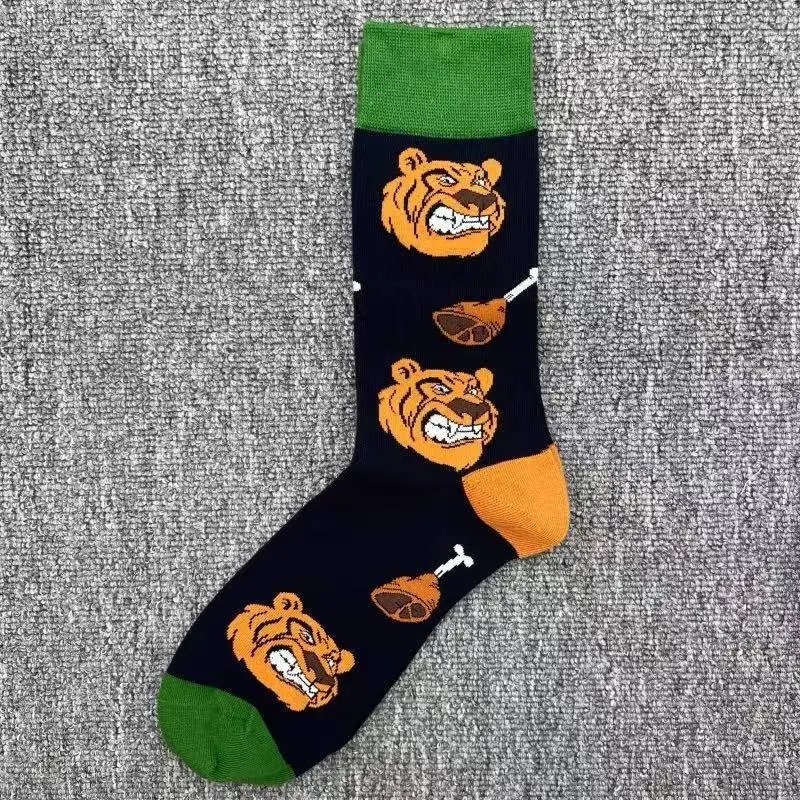 Happysocks Socks Men's Trendy Swedish Brand Mid-Calf Socks Fruit Cartoon Animal Large Size Colorful Socks — feature 3