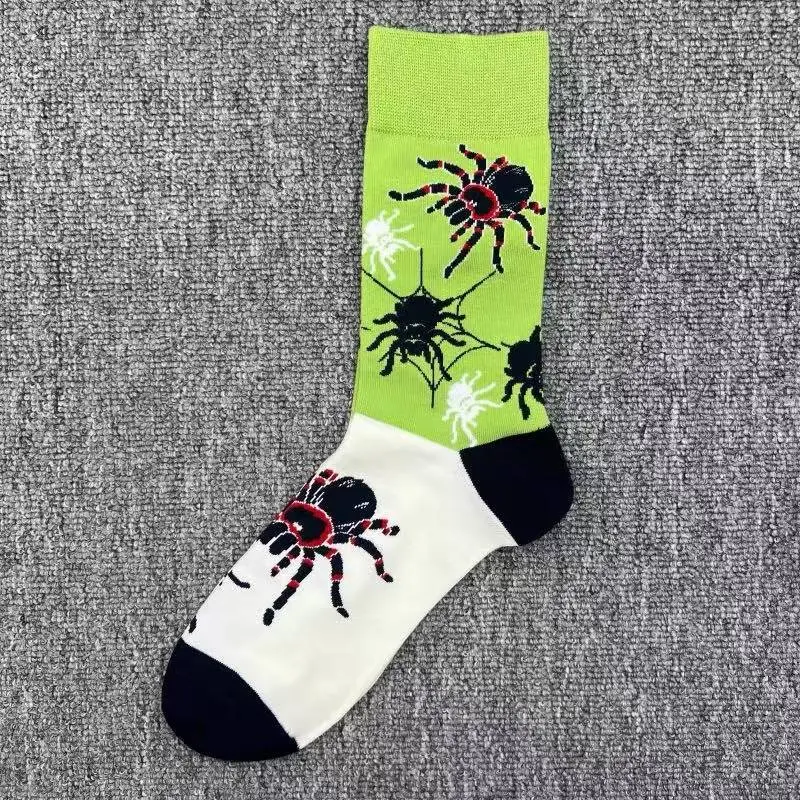 Happysocks Socks Men's Trendy Swedish Brand Mid-Calf Socks Fruit Cartoon Animal Large Size Colorful Socks