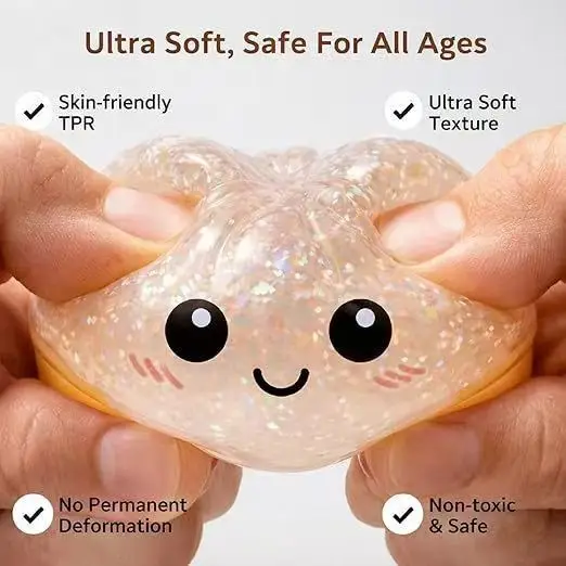 Cross-Border Stress-Relief Toy: Golden Powder Smiley Face Bun, Squishy Slow-Rebound Stress-Relief Toy, Amazon Export Hot-Selling Xiaolongbao