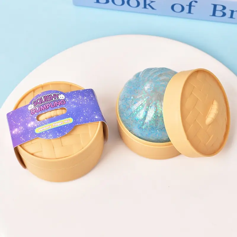 Cross-Border Stress-Relief Toy: Golden Powder Smiley Face Bun, Squishy Slow-Rebound Stress-Relief Toy, Amazon Export Hot-Selling Xiaolongbao — feature 11
