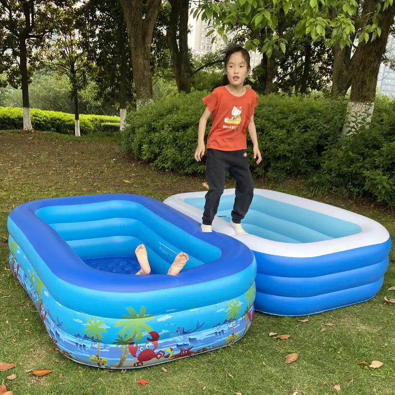 Children's Inflatable Swimming Pool, Thickened, Large, Outdoor, Household, Kids, Baby, Infant Bathing Pool, Water Play Pool Factory — feature 4