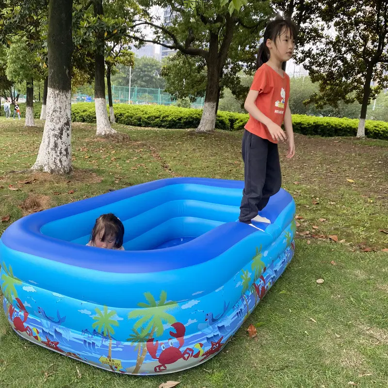 Children's Inflatable Swimming Pool, Thickened, Large, Outdoor, Household, Kids, Baby, Infant Bathing Pool, Water Play Pool Factory — feature 5
