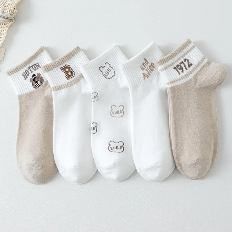 Dropshipping Men's and Women's Summer Anti-Odor and Sweat-Absorbent Socks, Black and Gray Thin Men's Cotton Socks