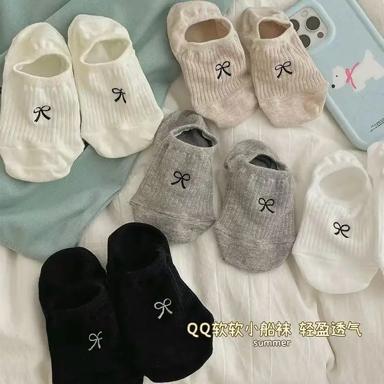 Dropshipping Men's and Women's Summer Anti-Odor and Sweat-Absorbent Socks, Black and Gray Thin Men's Cotton Socks