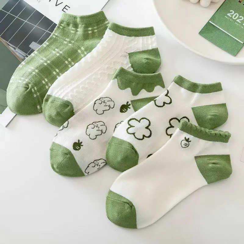 Dropshipping Men's and Women's Summer Anti-Odor and Sweat-Absorbent Socks, Black and Gray Thin Men's Cotton Socks
