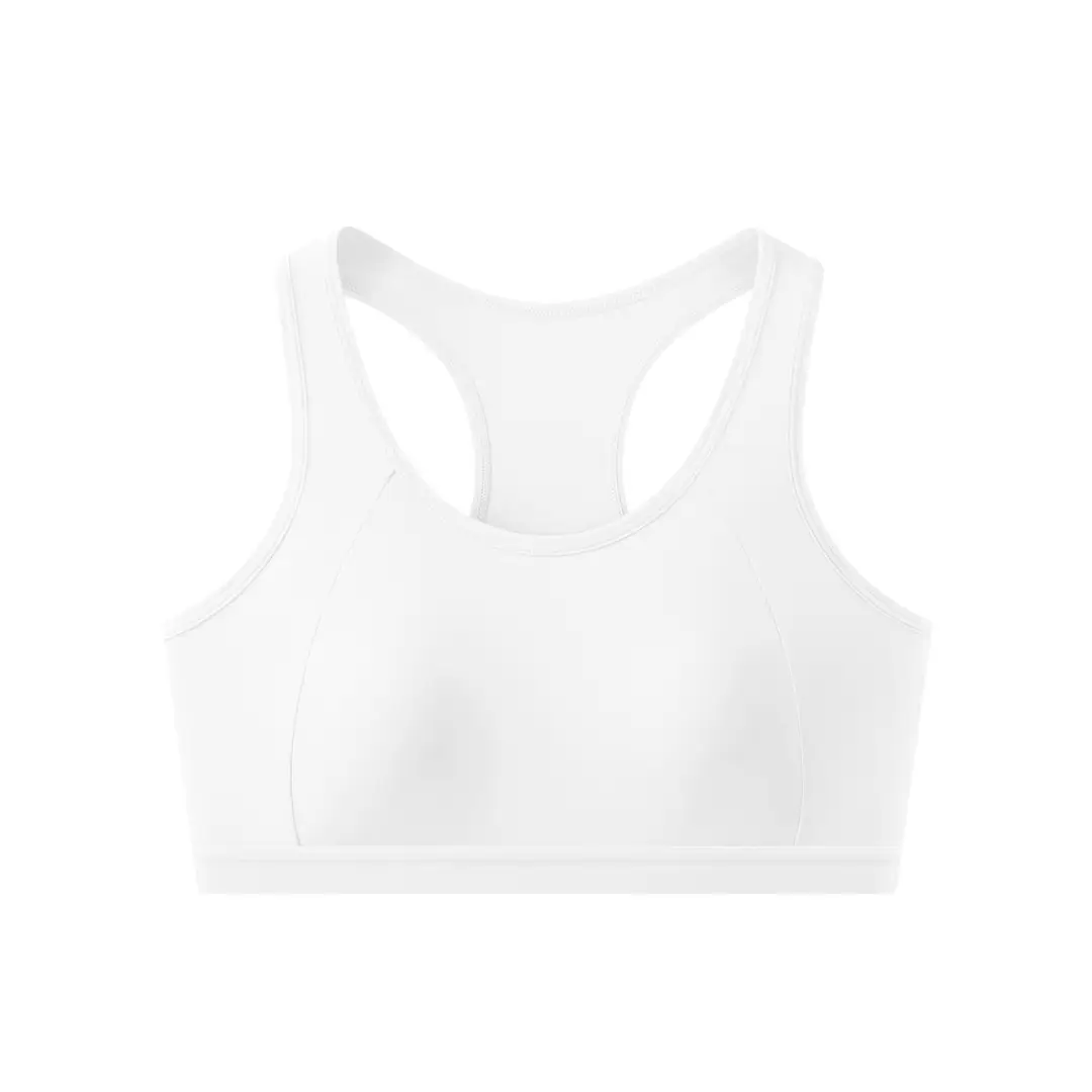Developmental Girls' Underwear to Prevent Protrusion, Breathable Running Shockproof Sports Vest-Style Bra for Middle and High School Students