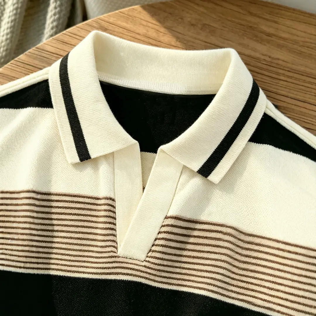 2026 New Children's Outfit: Spring and Autumn Long-Sleeve Striped Boys' Casual Versatile Cargo Pants Trendy Two-Piece Children's Clothing Set
