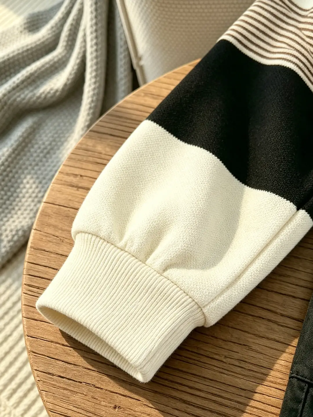 2026 New Children's Outfit: Spring and Autumn Long-Sleeve Striped Boys' Casual Versatile Cargo Pants Trendy Two-Piece Children's Clothing Set — feature 11