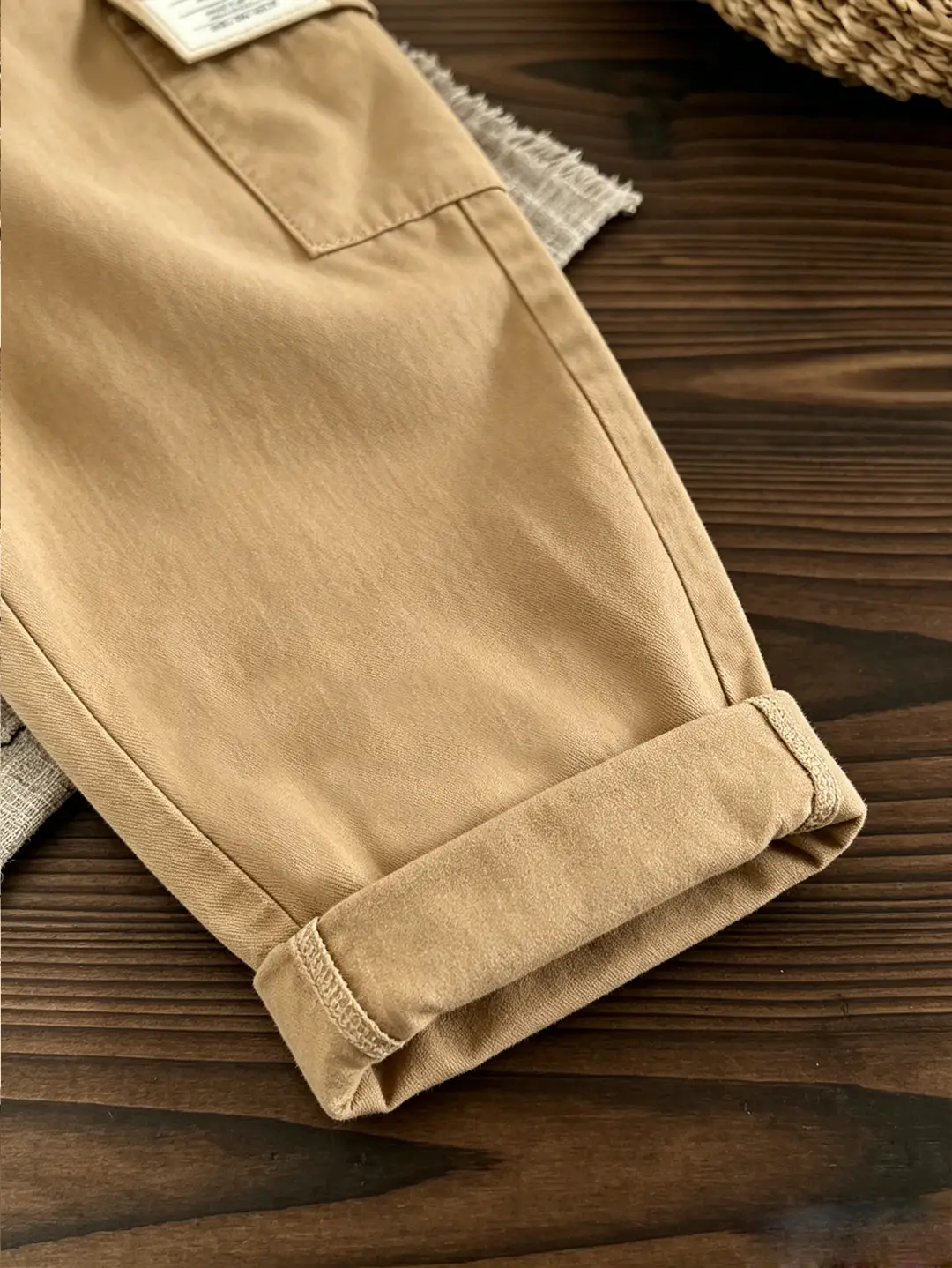 2026 New Children's Outfit: Spring and Autumn Long-Sleeve Striped Boys' Casual Versatile Cargo Pants Trendy Two-Piece Children's Clothing Set — feature 13