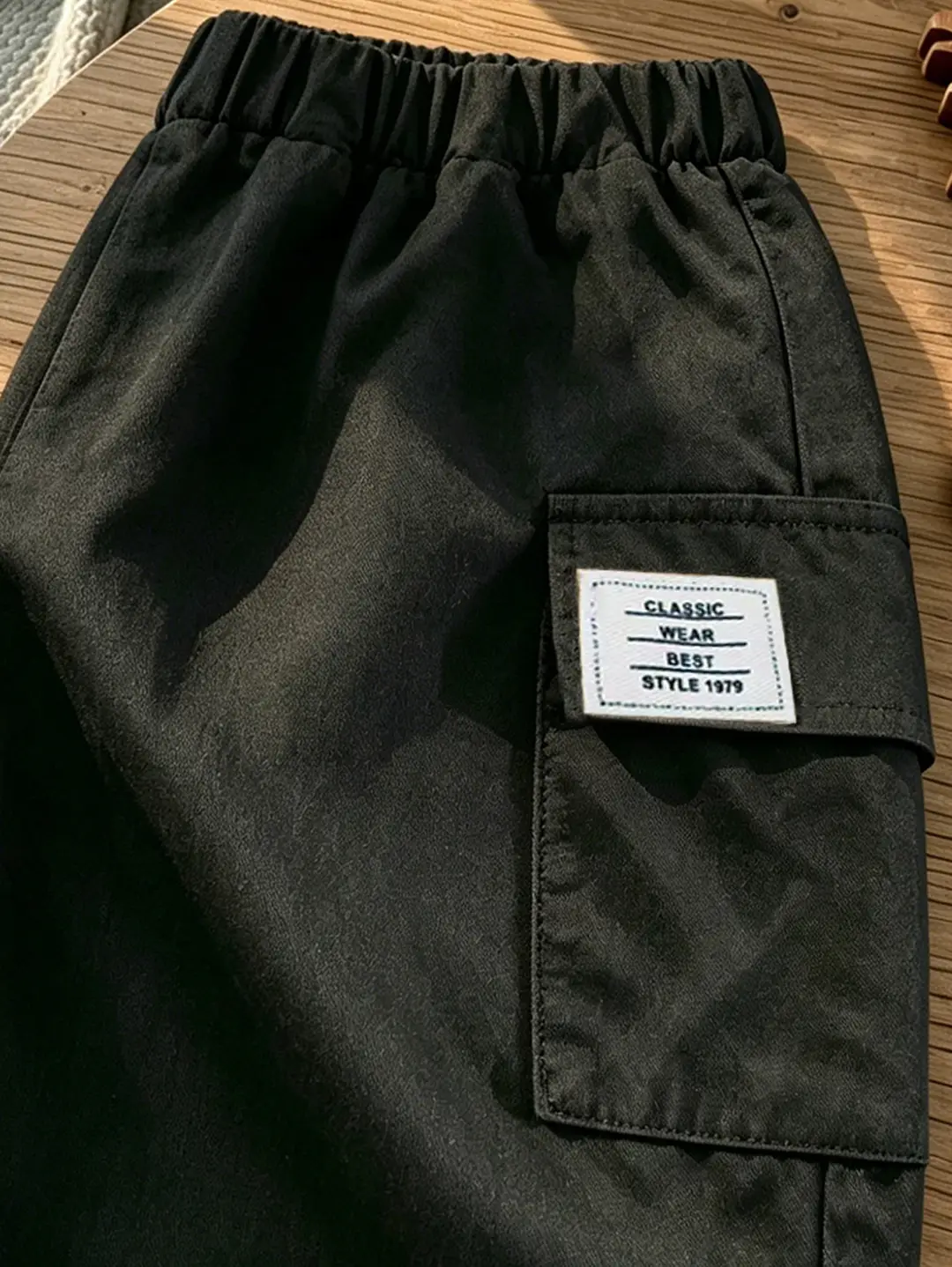 2026 New Children's Outfit: Spring and Autumn Long-Sleeve Striped Boys' Casual Versatile Cargo Pants Trendy Two-Piece Children's Clothing Set — feature 14