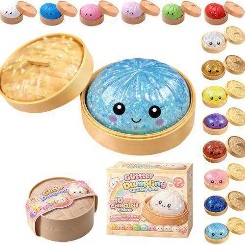 Simulated Barbecue Pork Bun Stress Relief Toy, Big Bun with Gold Thread Laser Effect, Slow Rebound Fake Food Toy — feature 9