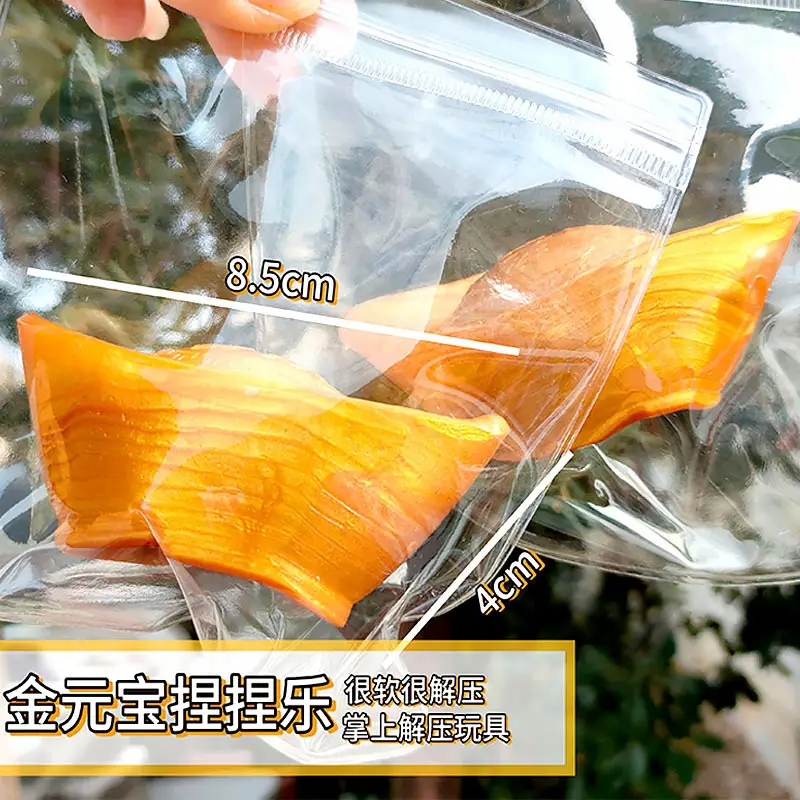 Simulated Barbecue Pork Bun Stress Relief Toy, Big Bun with Gold Thread Laser Effect, Slow Rebound Fake Food Toy