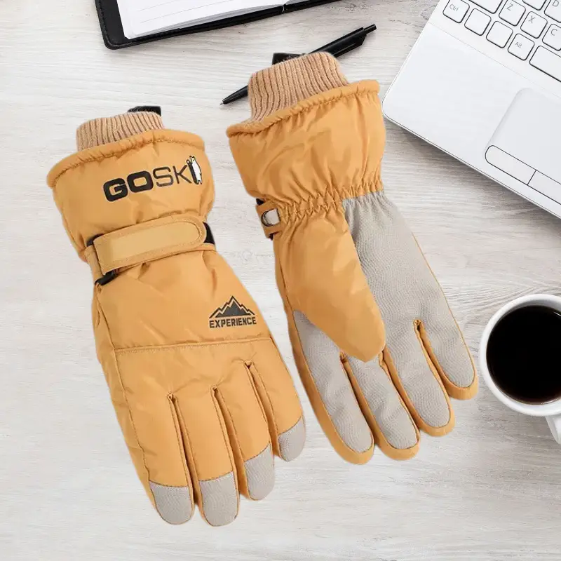Winter Ski Gloves with Touch Screen and Water Repellent Features, Unisex, Suitable for Outdoor Cycling and Mountaineering, Anti-Slip, Cold-Proof, and Warm Gloves — feature 12