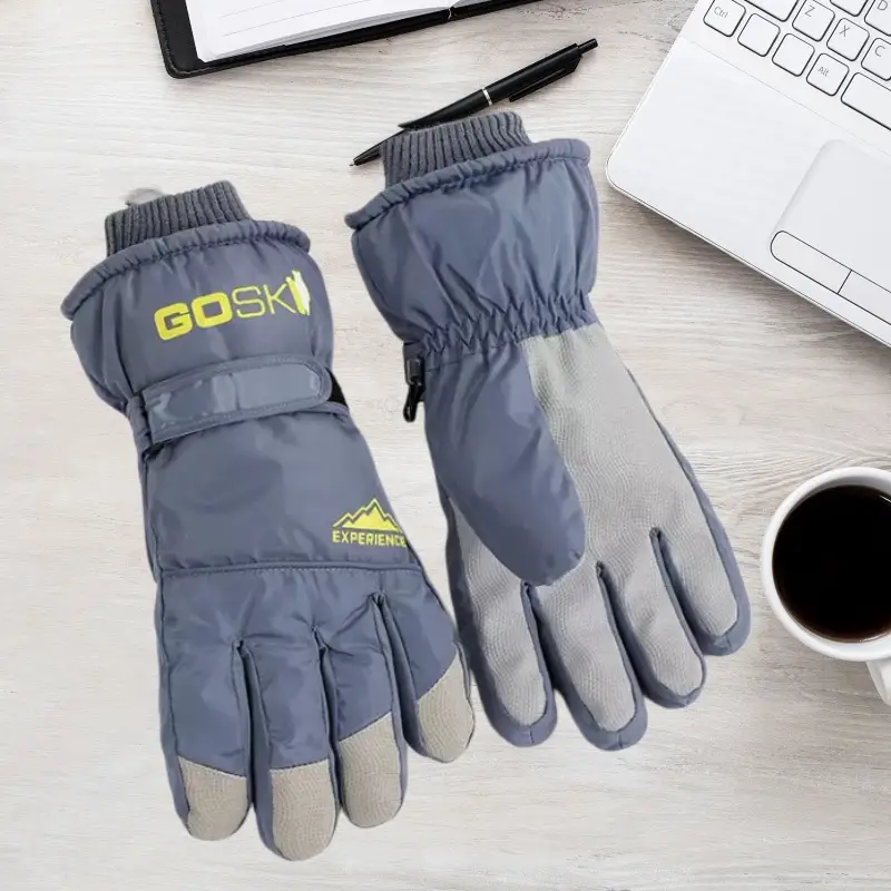Winter Ski Gloves with Touch Screen and Water Repellent Features, Unisex, Suitable for Outdoor Cycling and Mountaineering, Anti-Slip, Cold-Proof, and Warm Gloves — feature 13