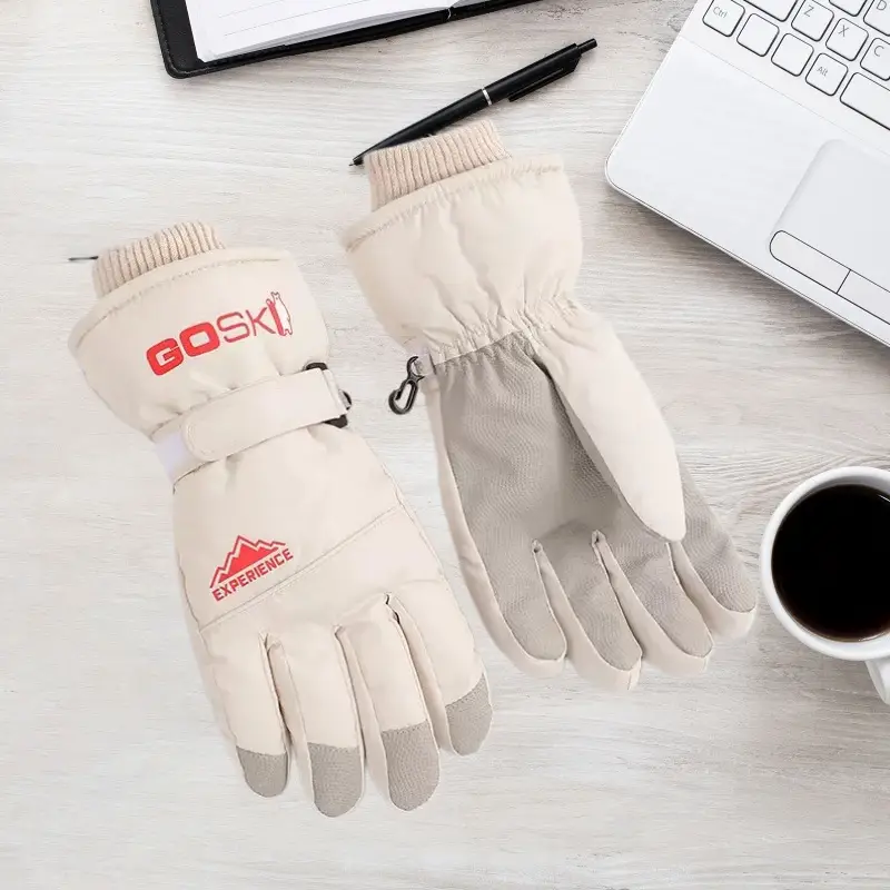 Winter Ski Gloves with Touch Screen and Water Repellent Features, Unisex, Suitable for Outdoor Cycling and Mountaineering, Anti-Slip, Cold-Proof, and Warm Gloves — feature 14