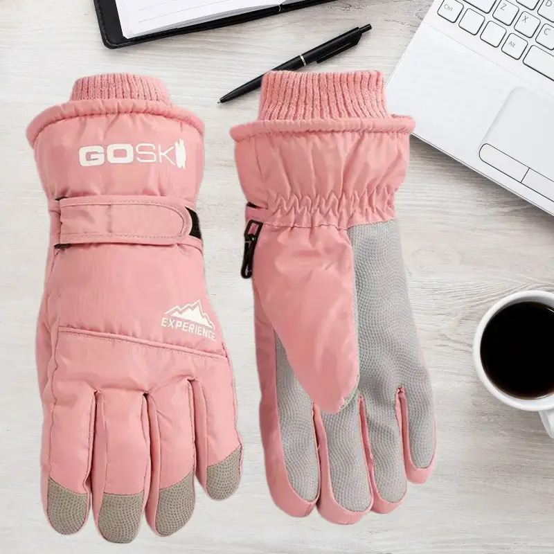 Winter Ski Gloves with Touch Screen and Water Repellent Features, Unisex, Suitable for Outdoor Cycling and Mountaineering, Anti-Slip, Cold-Proof, and Warm Gloves — feature 16
