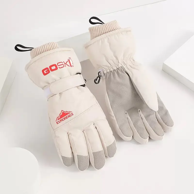 Winter Ski Gloves with Touch Screen and Water Repellent Features, Unisex, Suitable for Outdoor Cycling and Mountaineering, Anti-Slip, Cold-Proof, and Warm Gloves