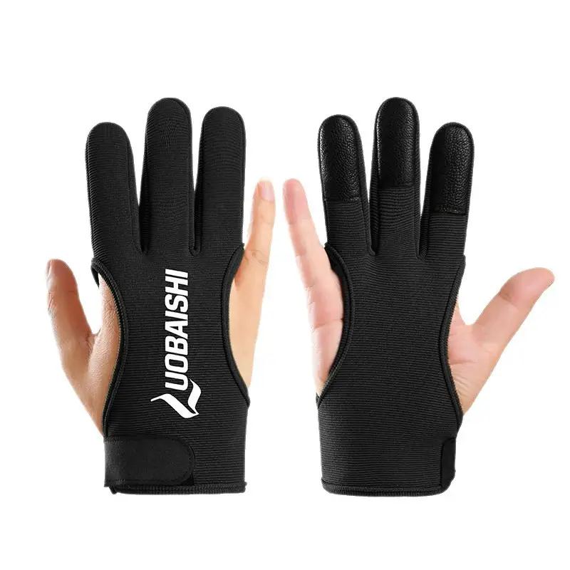 Cross-border archery protective finger gloves, non-slip, for archery range, outdoor training, shooting protective gear, recurve bow three-finger archery gloves