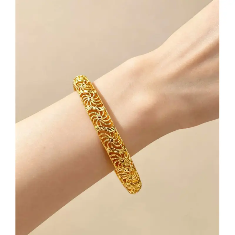 CADILO New Cross-Border Snap-Open Bracelet for Women, Fashionable Sand Gold Fashion Jewelry Wholesale Snap-Open Bracelet — feature 19