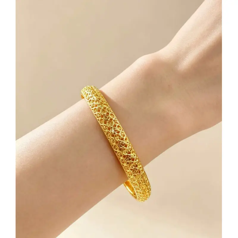 CADILO New Cross-Border Snap-Open Bracelet for Women, Fashionable Sand Gold Fashion Jewelry Wholesale Snap-Open Bracelet — feature 21